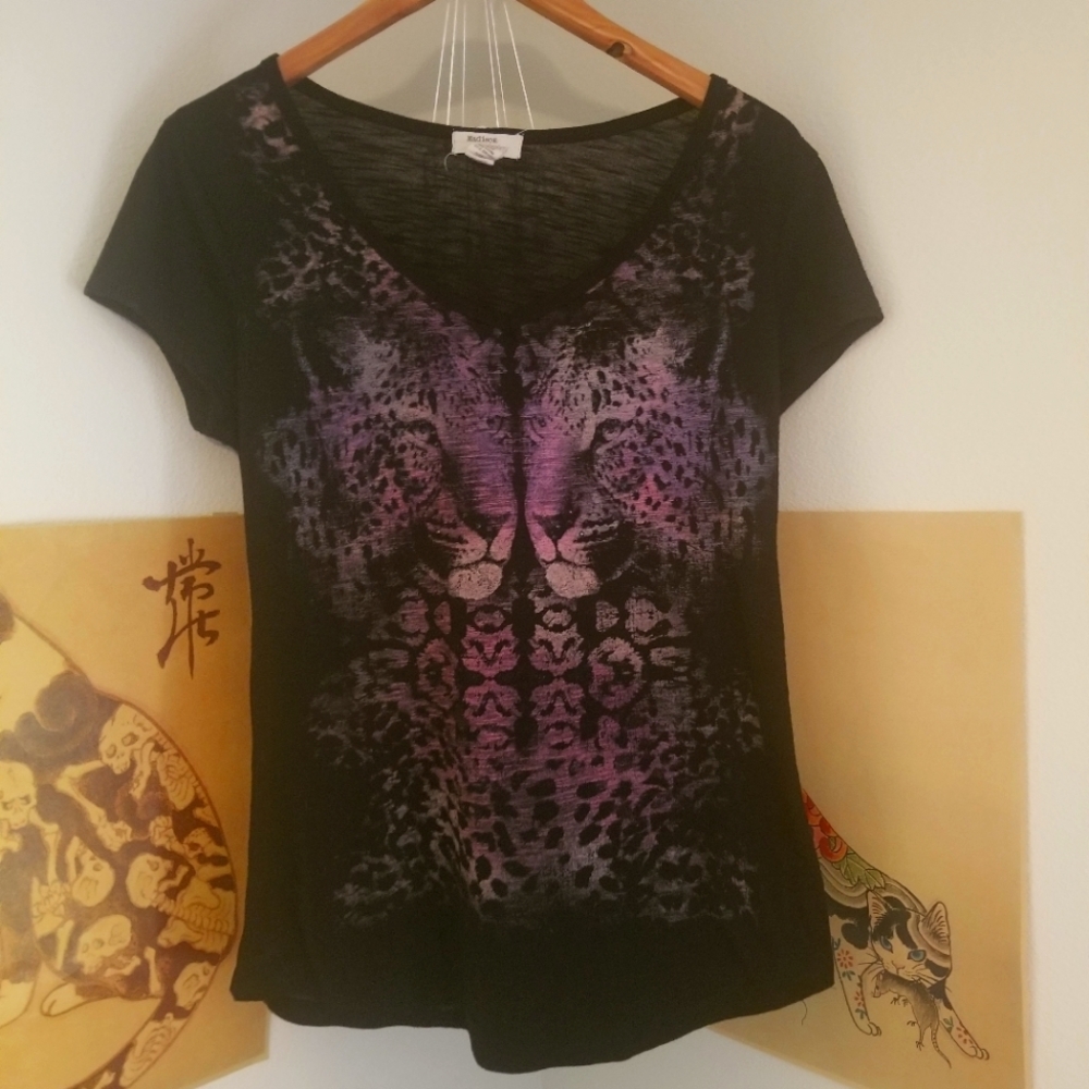 Madison and Berkeley Cheetah burnout Tee